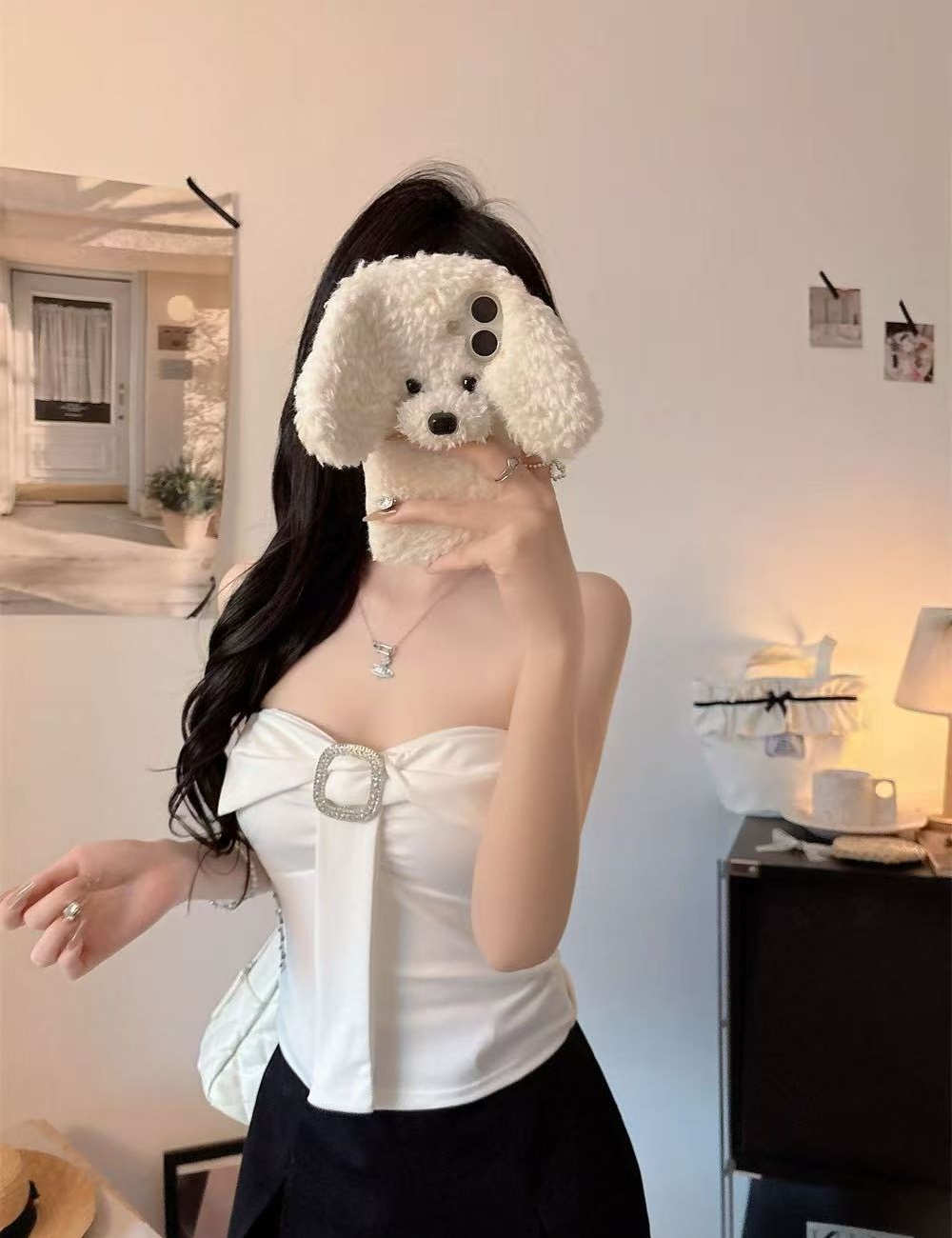 Spring spicegirl vest bow beauty back tops for women