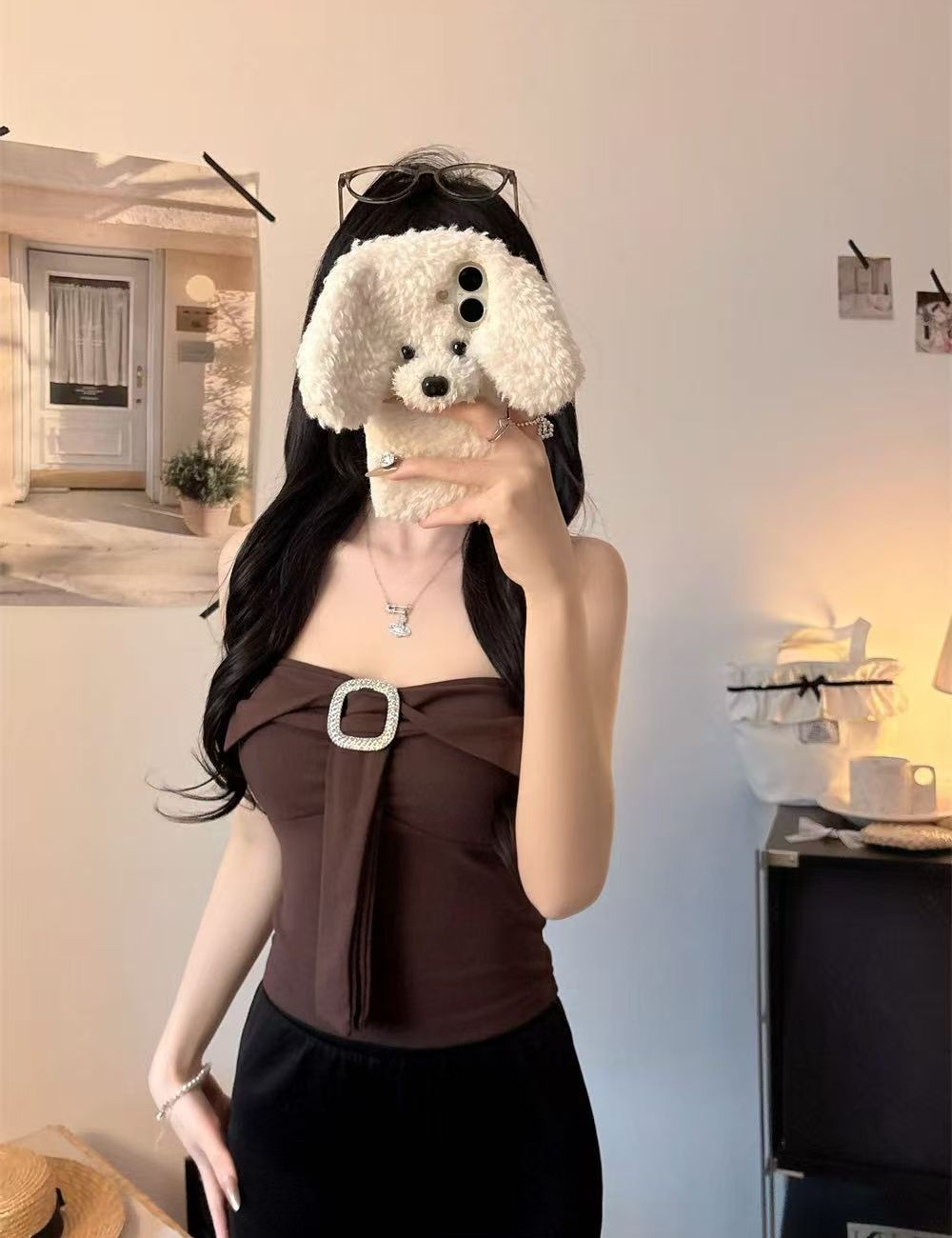 Spring spicegirl vest bow beauty back tops for women