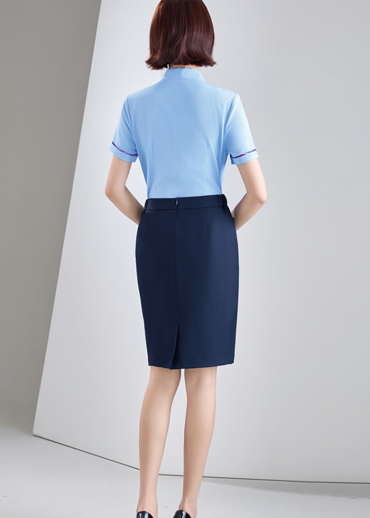 Thin profession skirt summer shirt a set for women