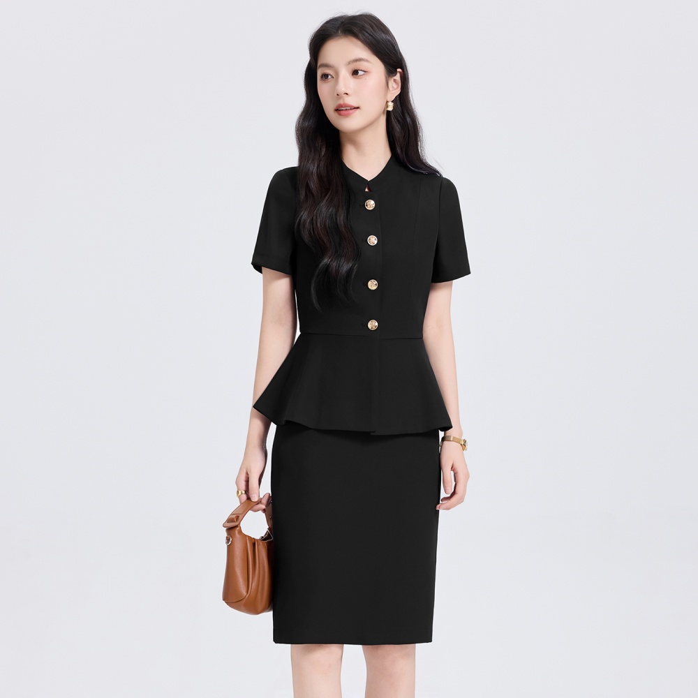 Thin summer business suit profession coat a set