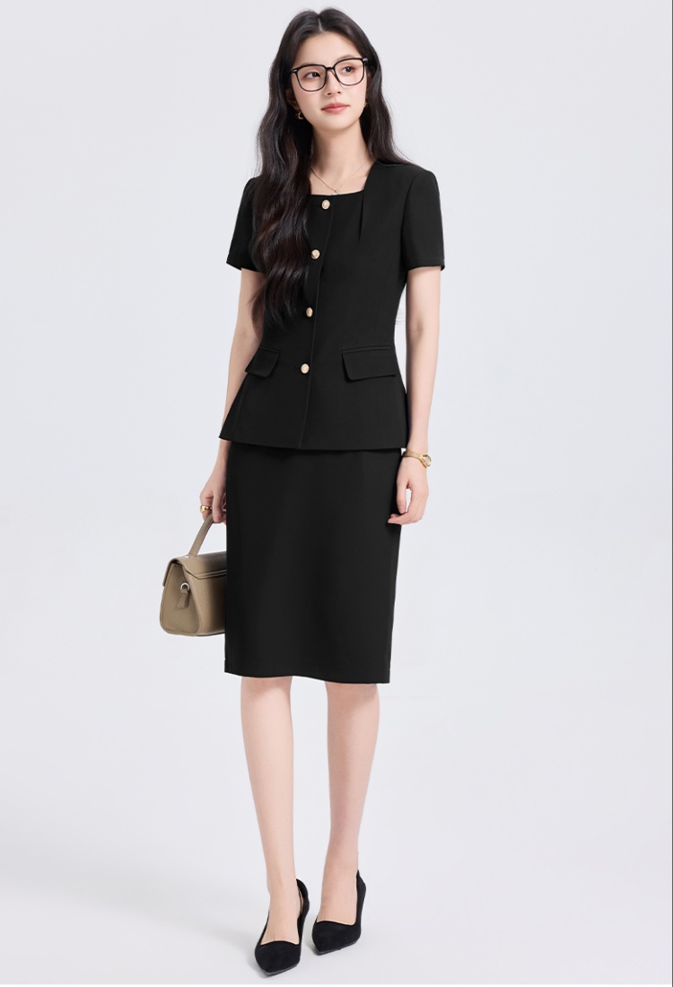 Thin summer business suit profession coat a set