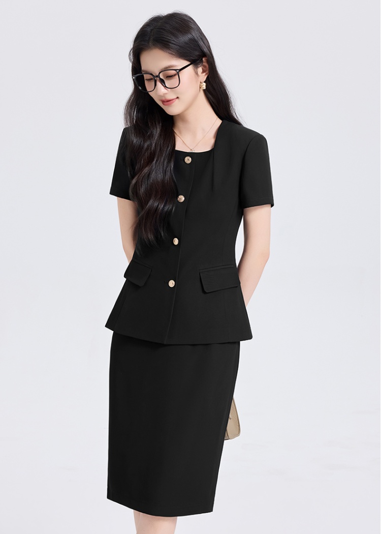Thin summer business suit profession coat a set