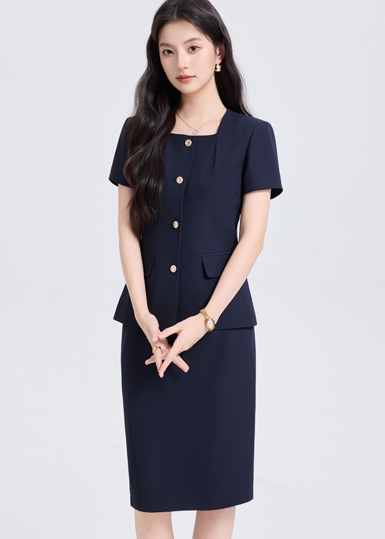 Thin summer business suit profession coat a set