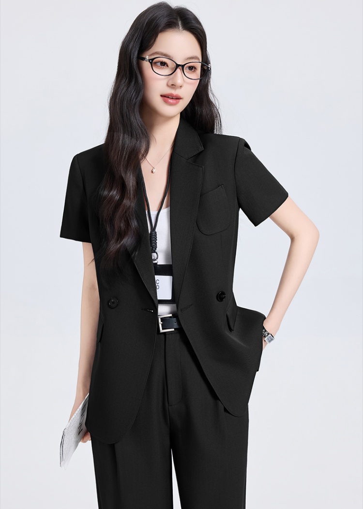 Thin profession coat summer business suit a set for women