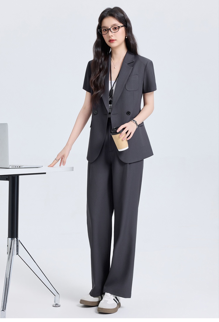 Thin profession coat summer business suit a set for women