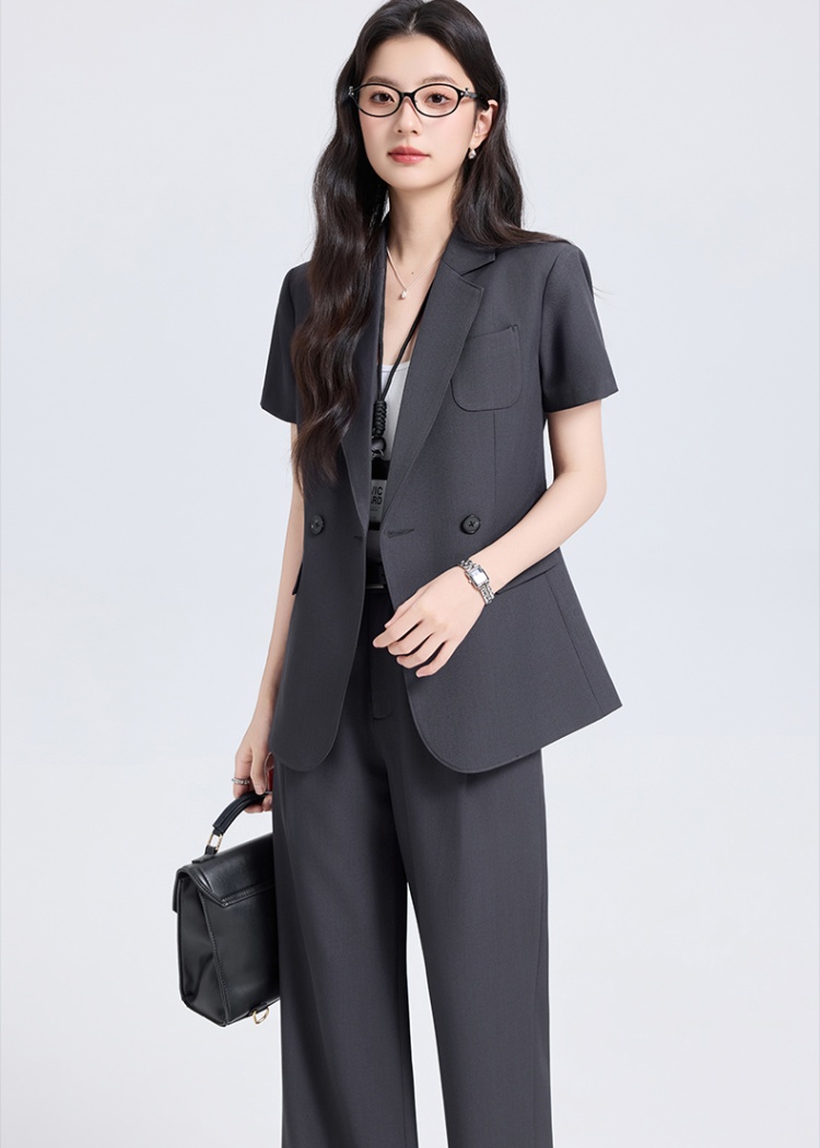 Thin profession coat summer business suit a set for women