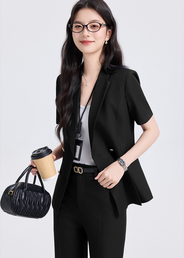 Thin summer coat profession business suit a set