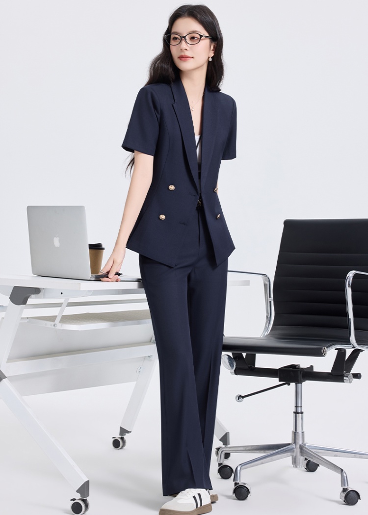 Thin summer coat profession business suit a set