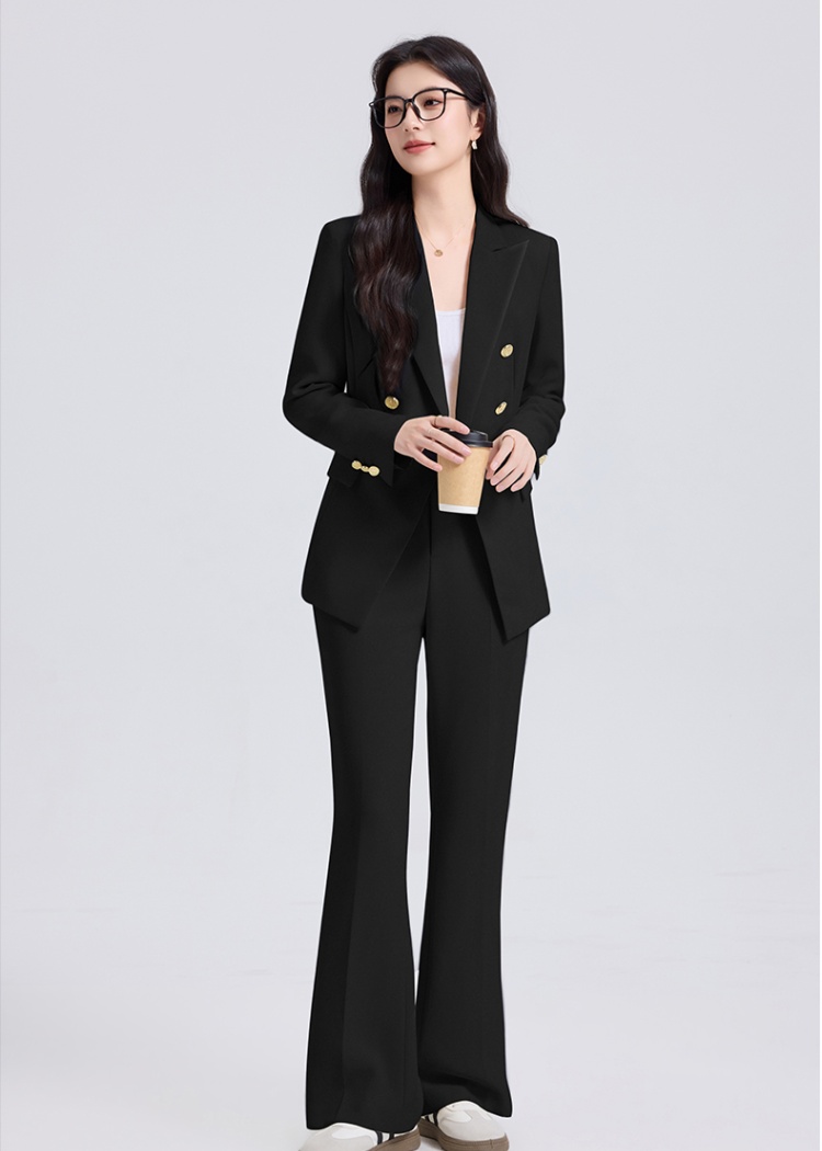 Thin summer suit pants profession business suit a set for women