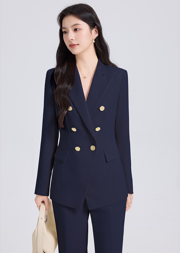 Thin summer suit pants profession business suit a set for women