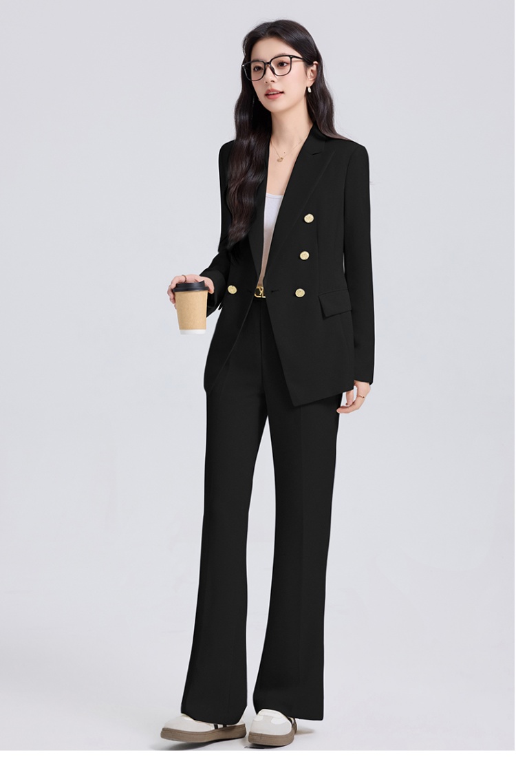 Thin summer suit pants profession business suit a set for women