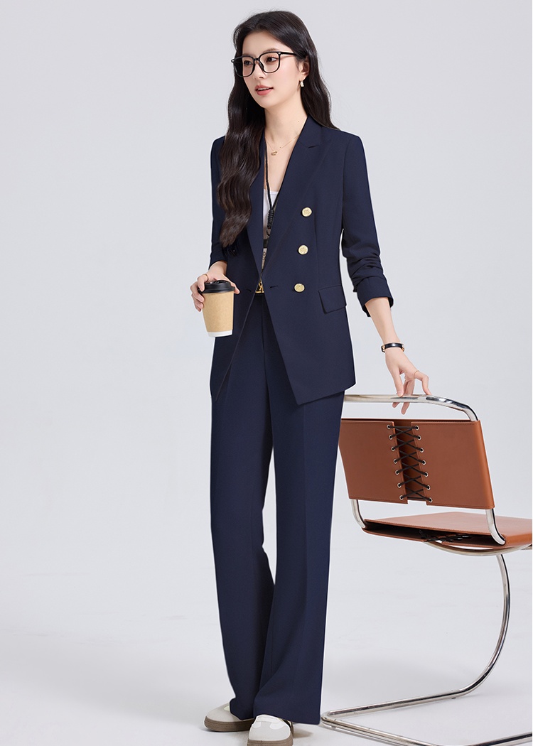 Thin summer suit pants profession business suit a set for women