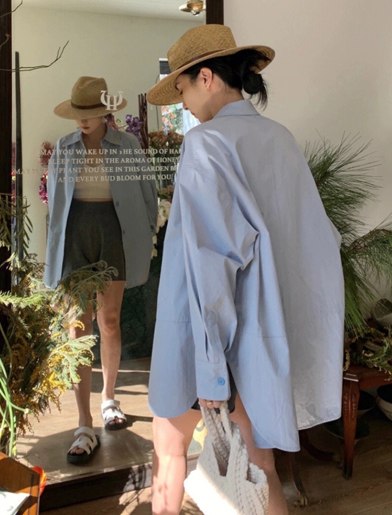 Casual lazy loose long sleeve shirt for women