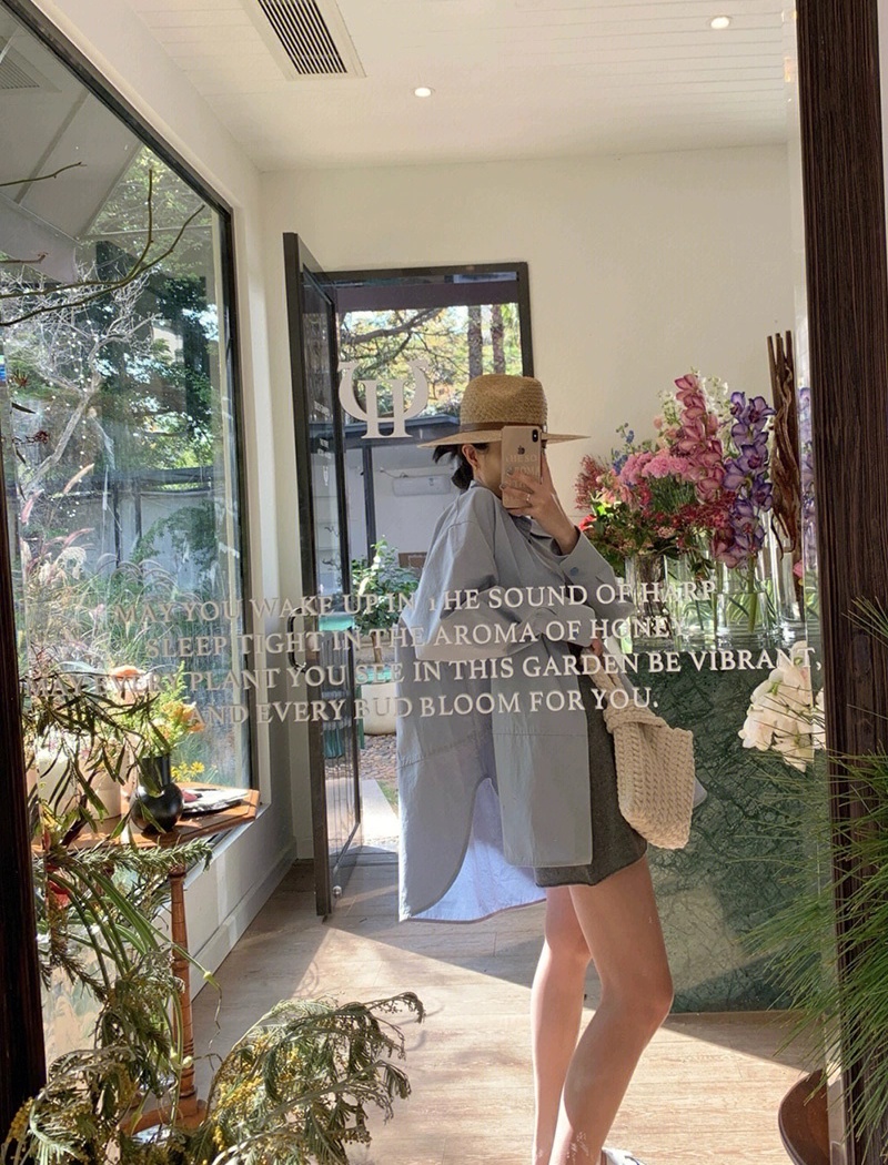 Casual lazy loose long sleeve shirt for women