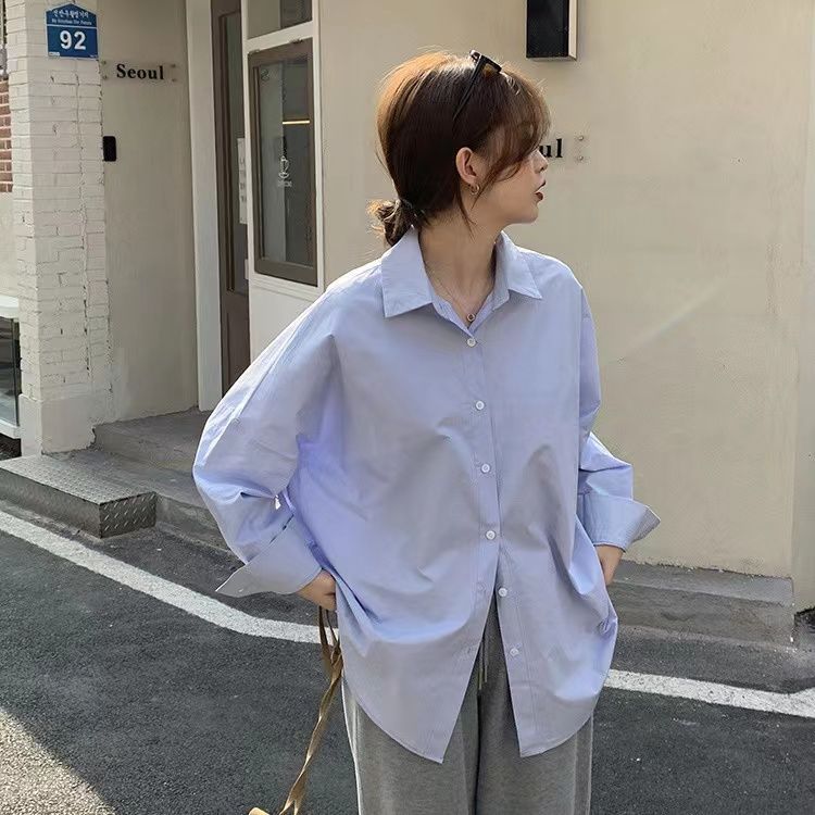 France style loose coat thin sun shirt for women