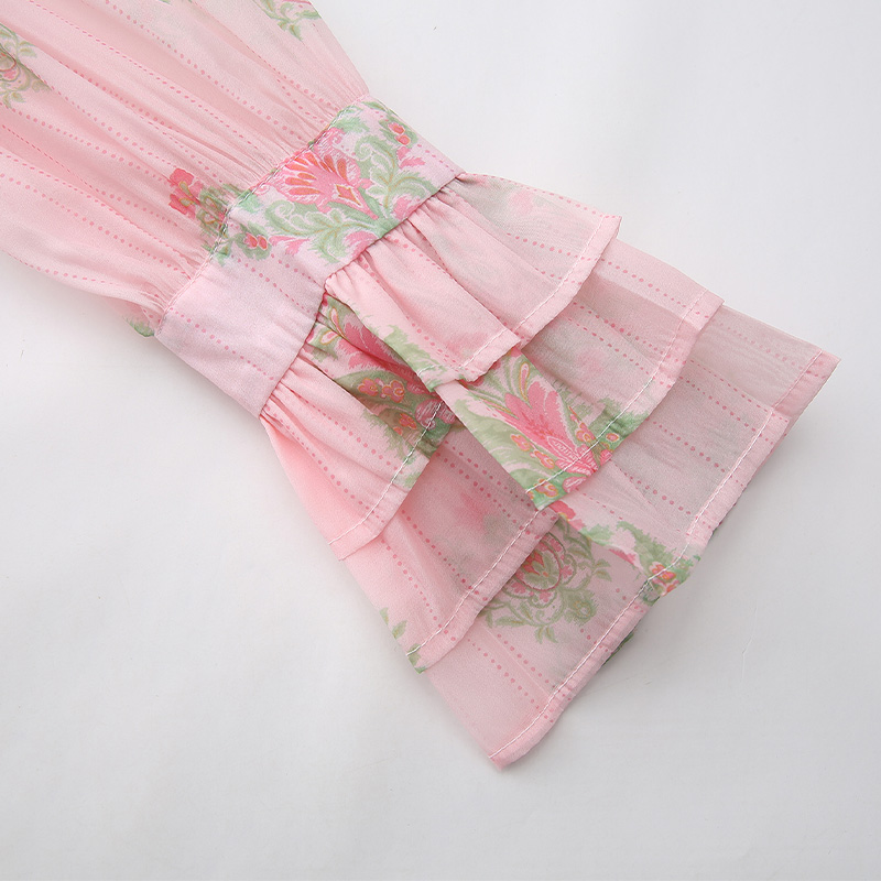 Pinched waist spring and summer diamond dress