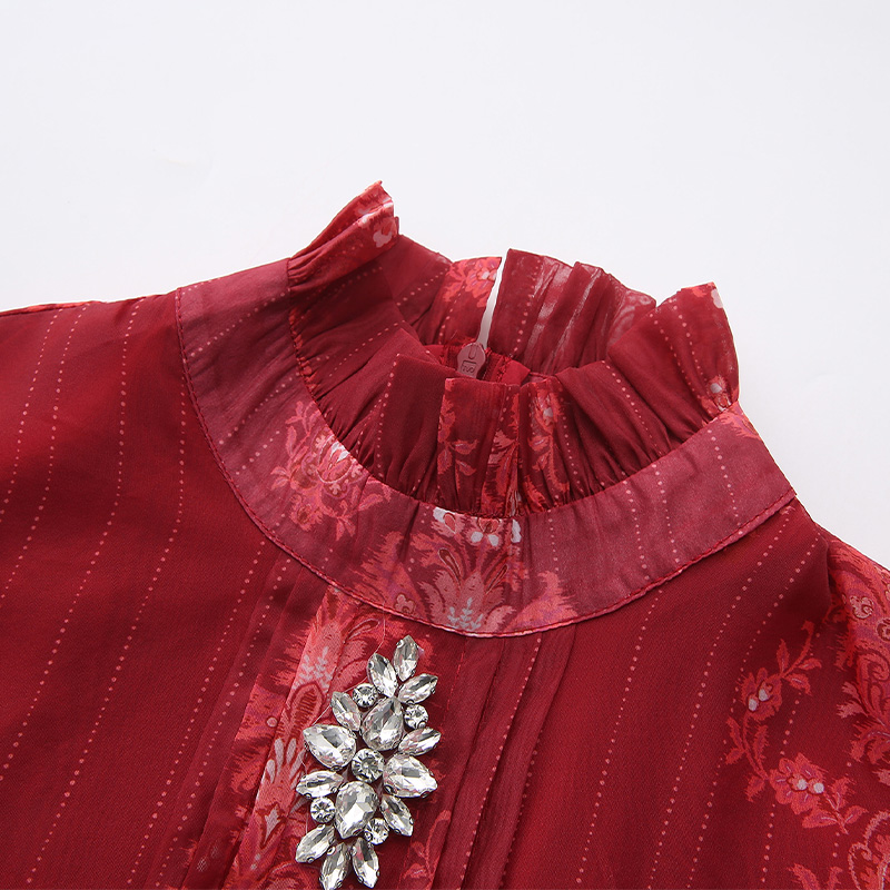 Lotus leaf edges spring and summer dress