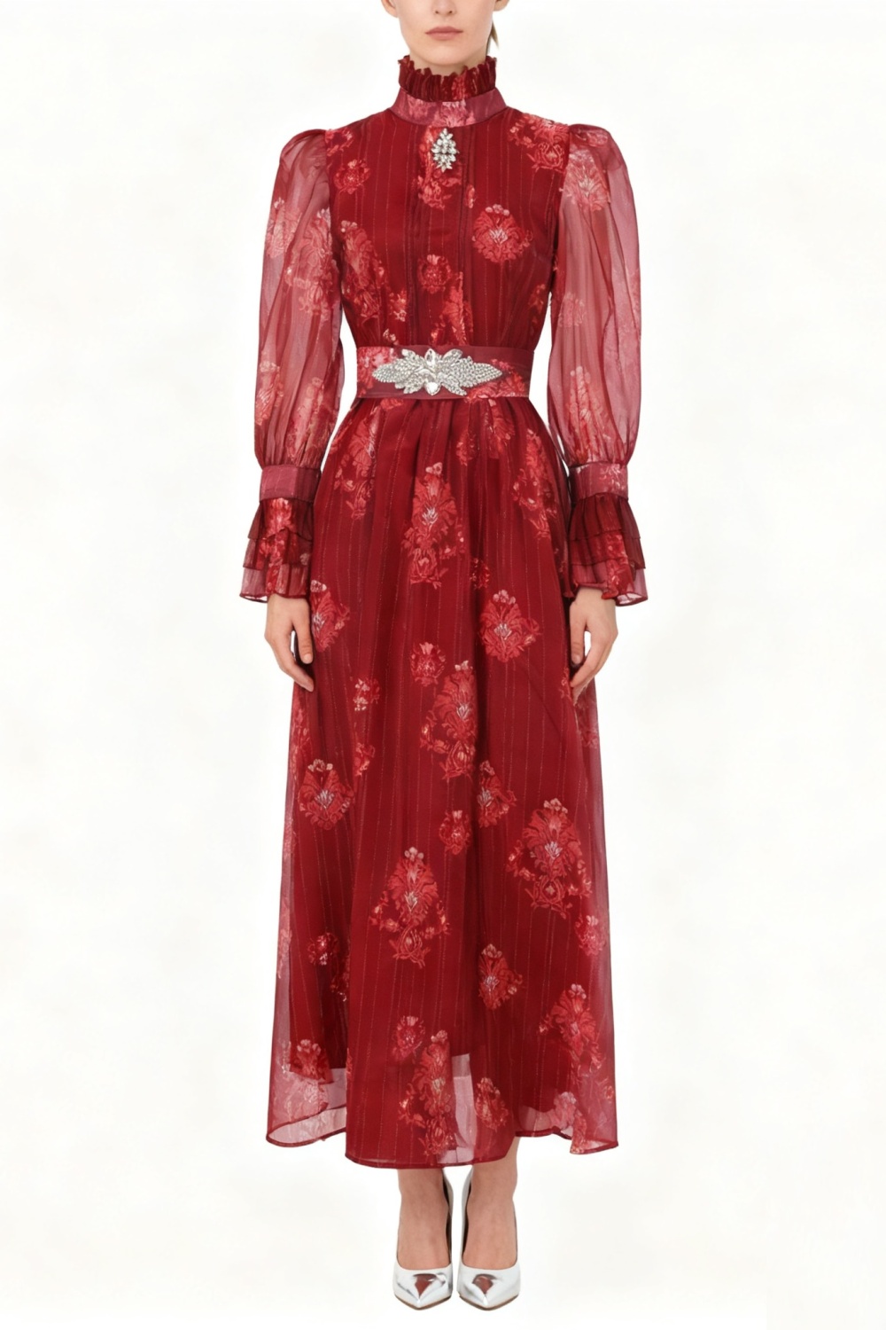 Lotus leaf edges spring and summer dress