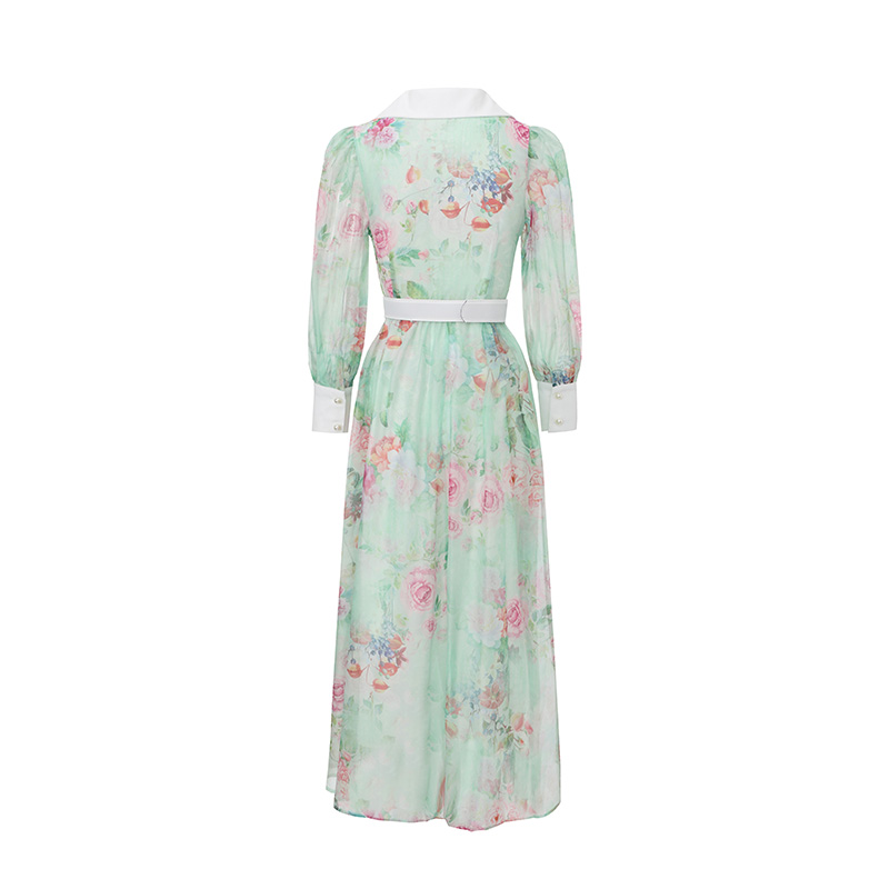 Mixed colors formal dress spring and summer dress