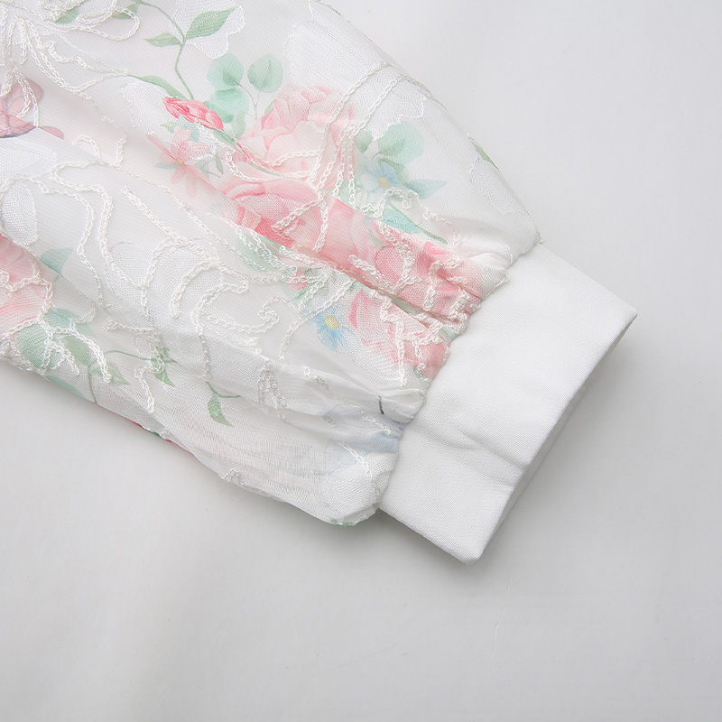 Retro painting dress mixed colors formal dress