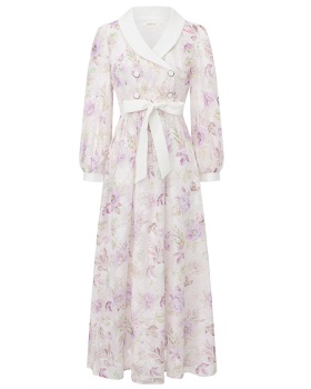 Mixed colors formal dress painting dress