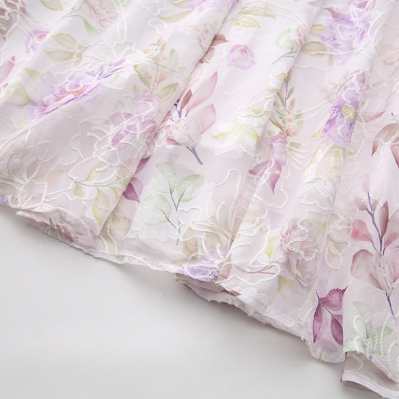 Mixed colors formal dress painting dress