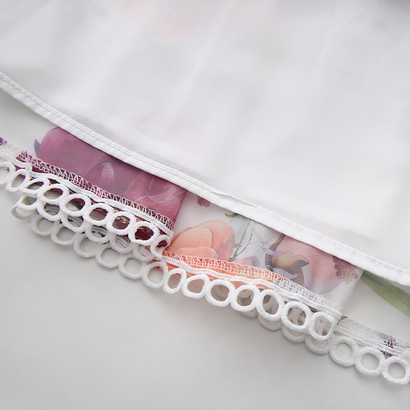 Lace painted spring and summer vacation dress