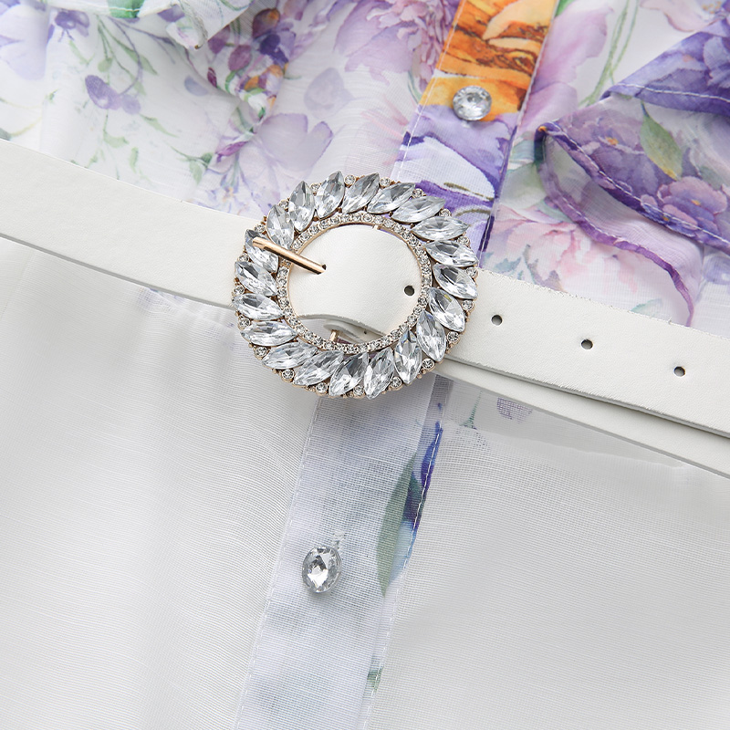 Printing flowers vacation dress