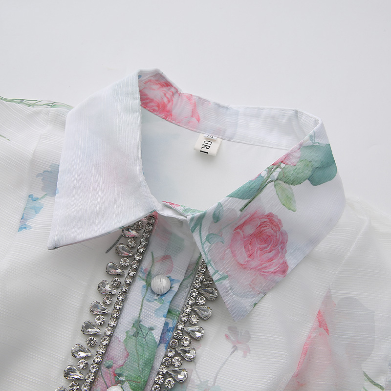 Long lapel diamond retro spring dress