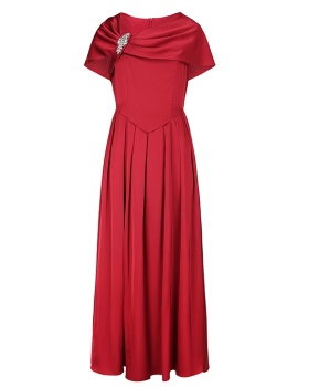 Retro diamond dress long spring and summer formal dress