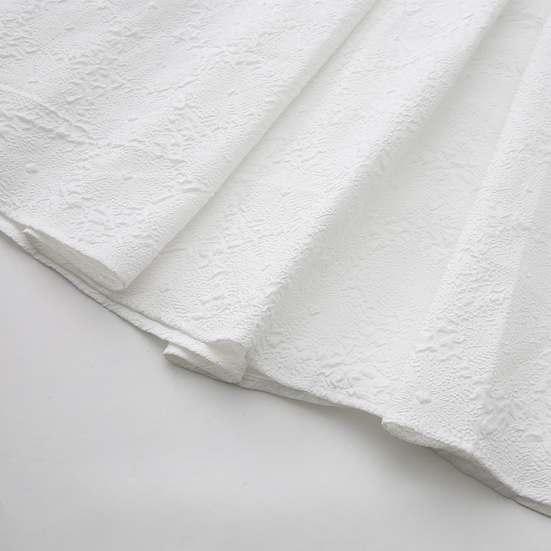 Beading splice jacquard spring gauze long dress