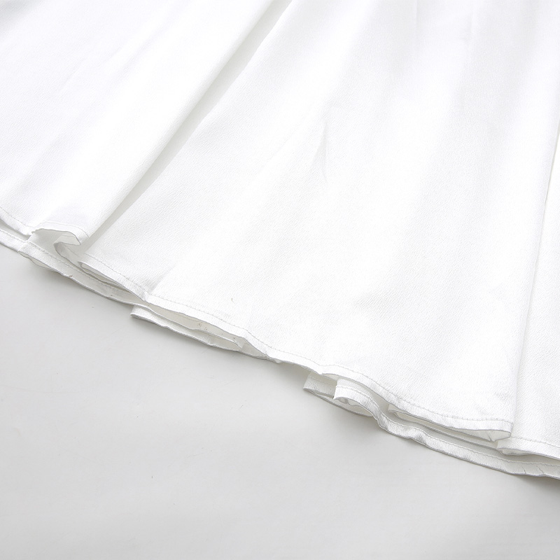 Lace spring splice cstand collar long dress