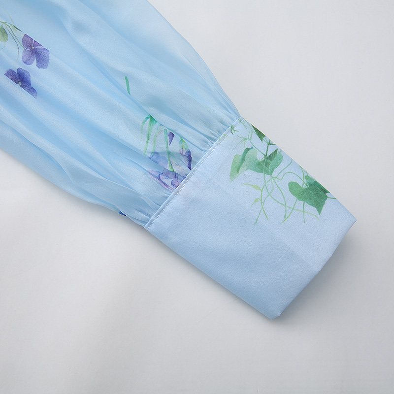 Printing spring and summer watercolor dress