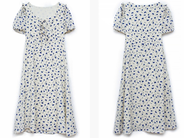 Fat summer floral long slim dress for women