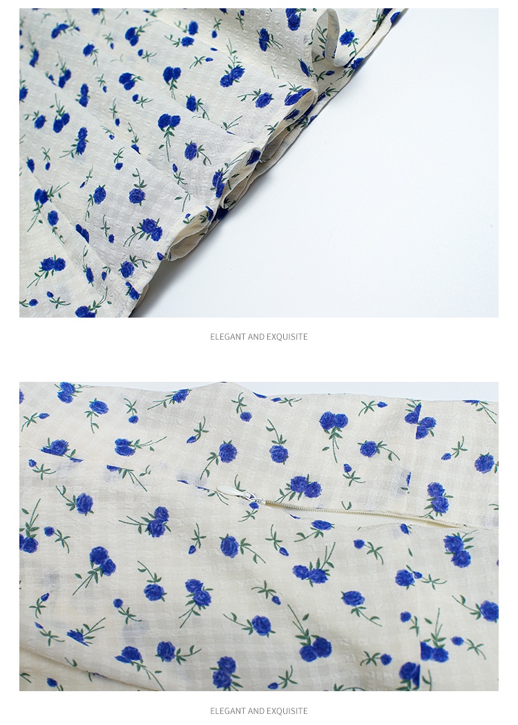 Fat summer floral long slim dress for women