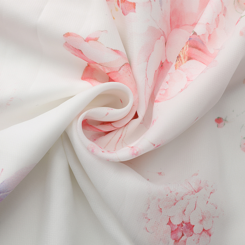 Horizontal collar pinched waist dress chiffon beach dress