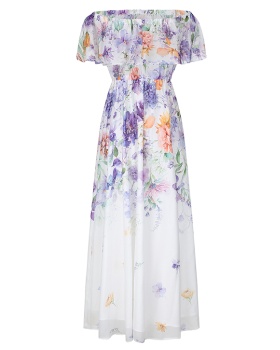 Split dress spring and summer beach dress