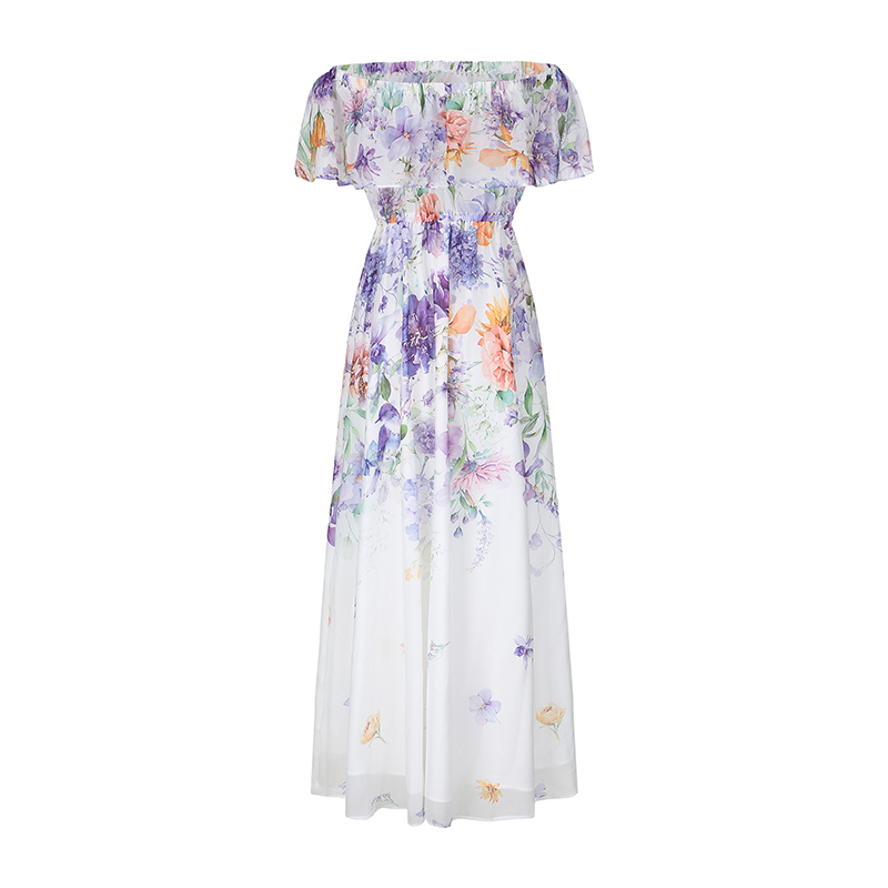 Split dress spring and summer beach dress