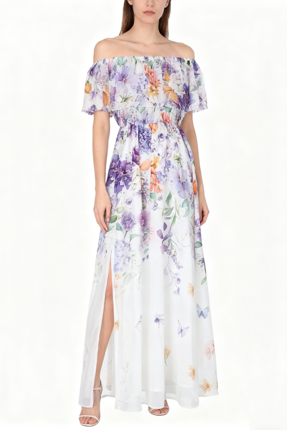 Split dress spring and summer beach dress