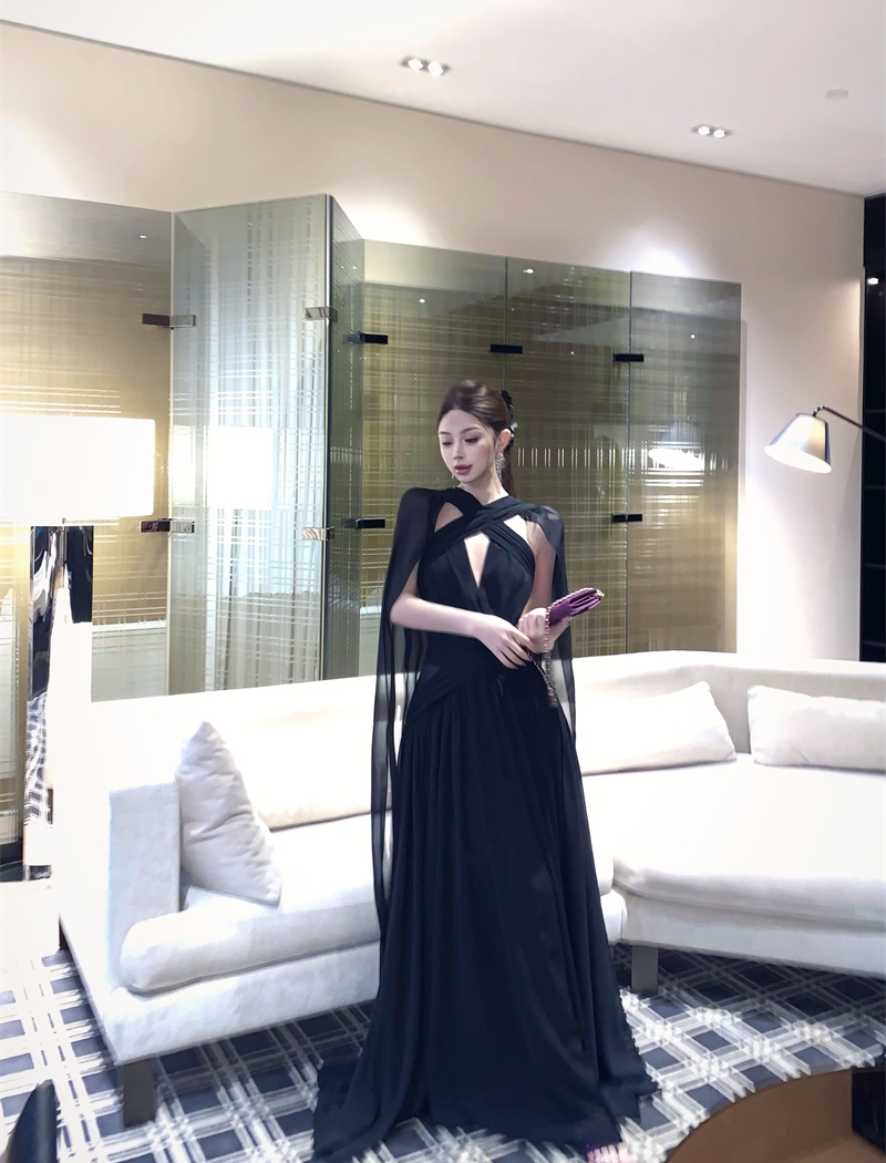 Streamer banquet formal dress vacation sexy dress