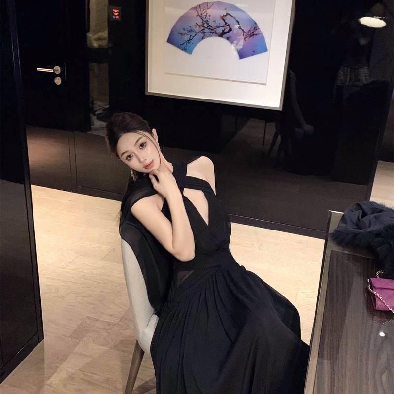 Streamer banquet formal dress vacation sexy dress