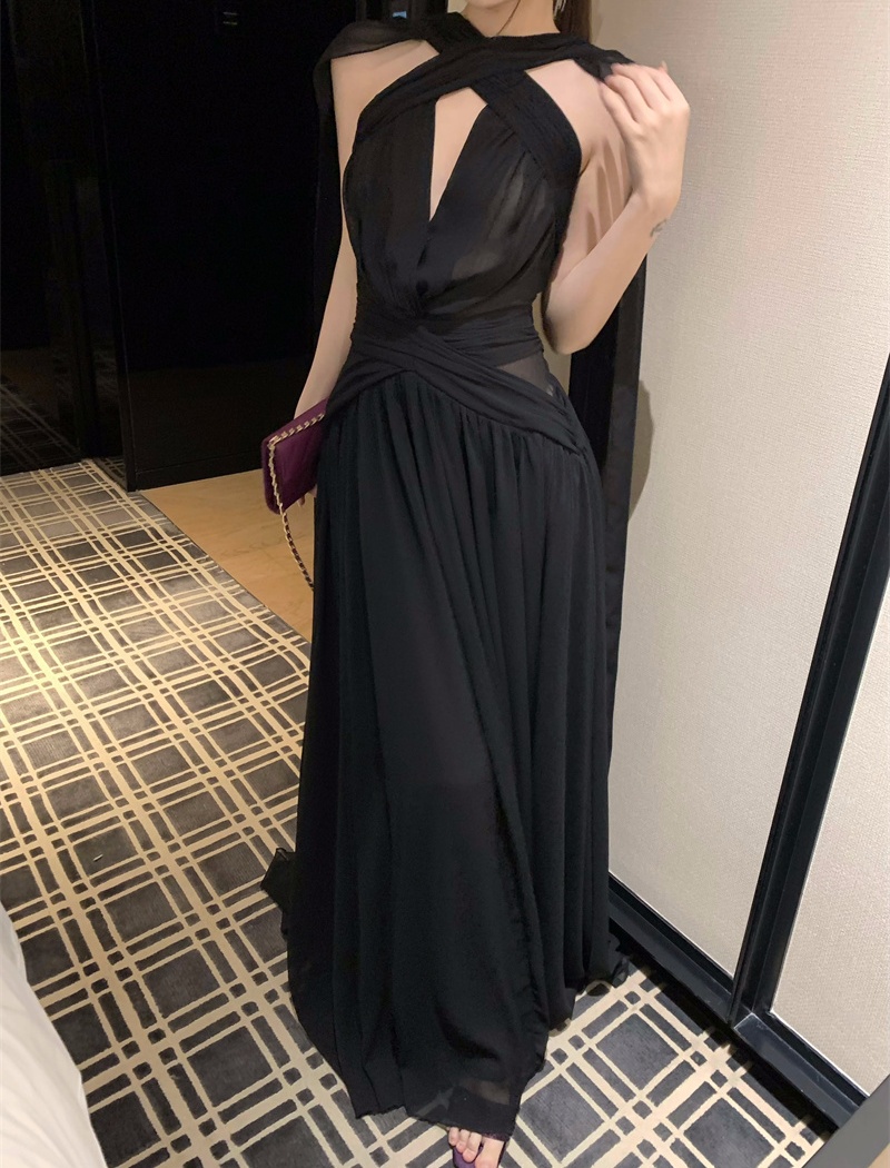 Streamer banquet formal dress vacation sexy dress