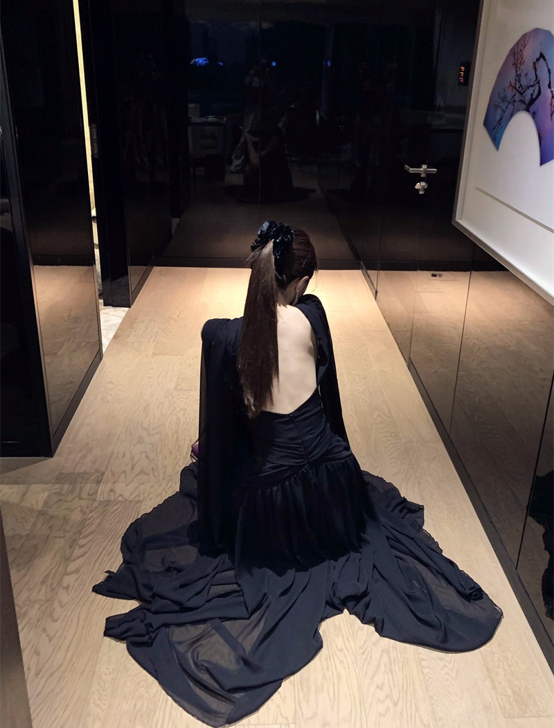 Streamer banquet formal dress vacation sexy dress