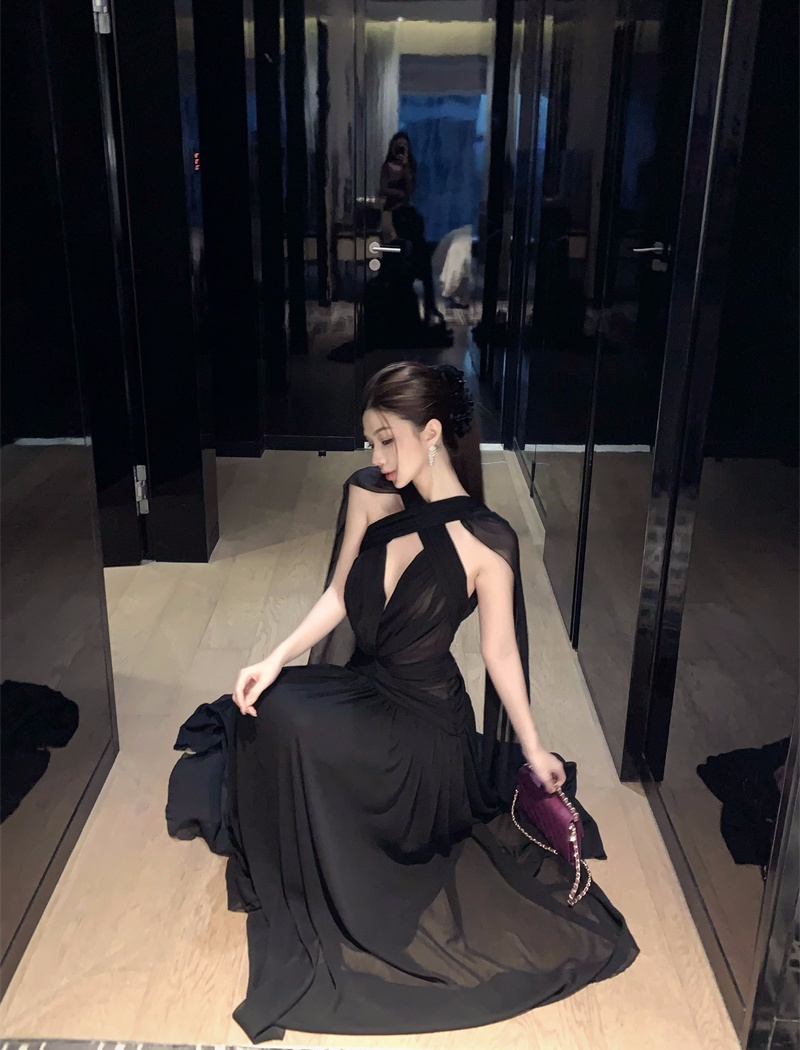 Streamer banquet formal dress vacation sexy dress