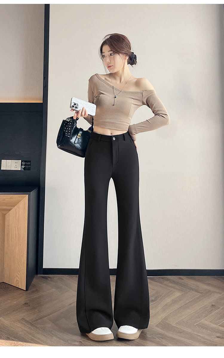 Slim Casual pants elasticity micro speaker suit pants