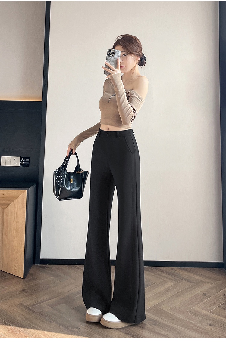 Slim Casual pants elasticity micro speaker suit pants