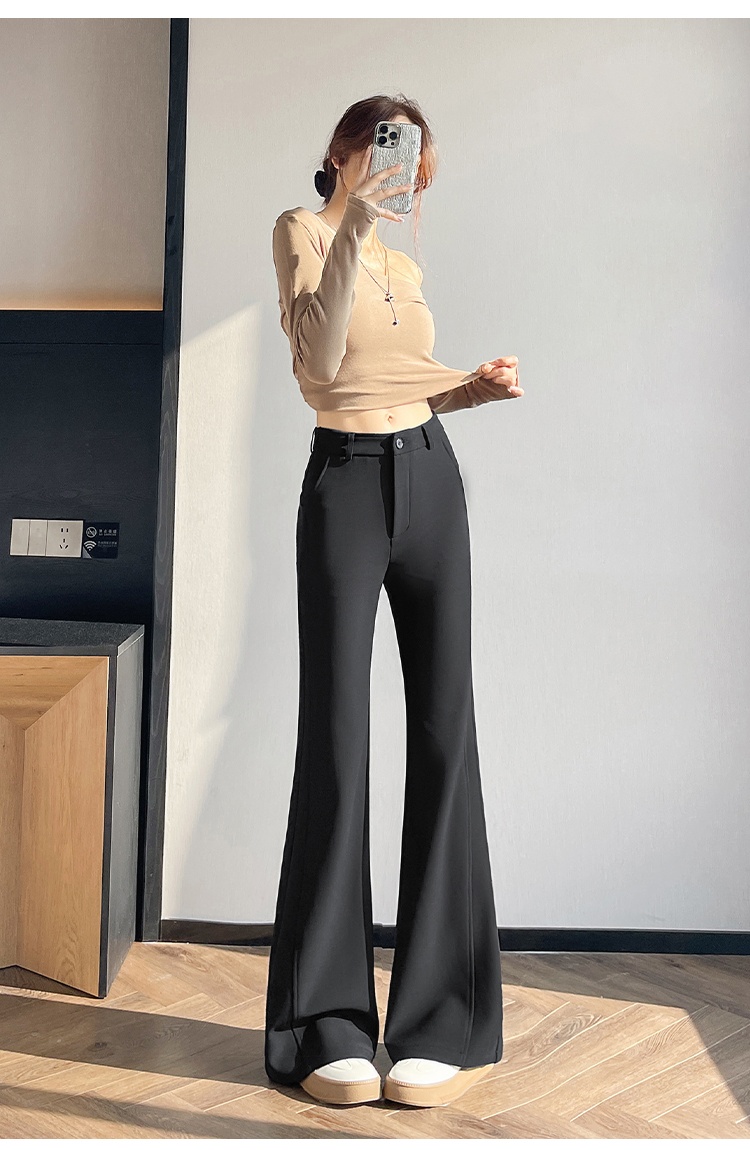 Slim Casual pants elasticity micro speaker suit pants