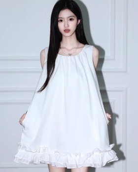 Sleeveless lace dress slim sleeveless dress for women