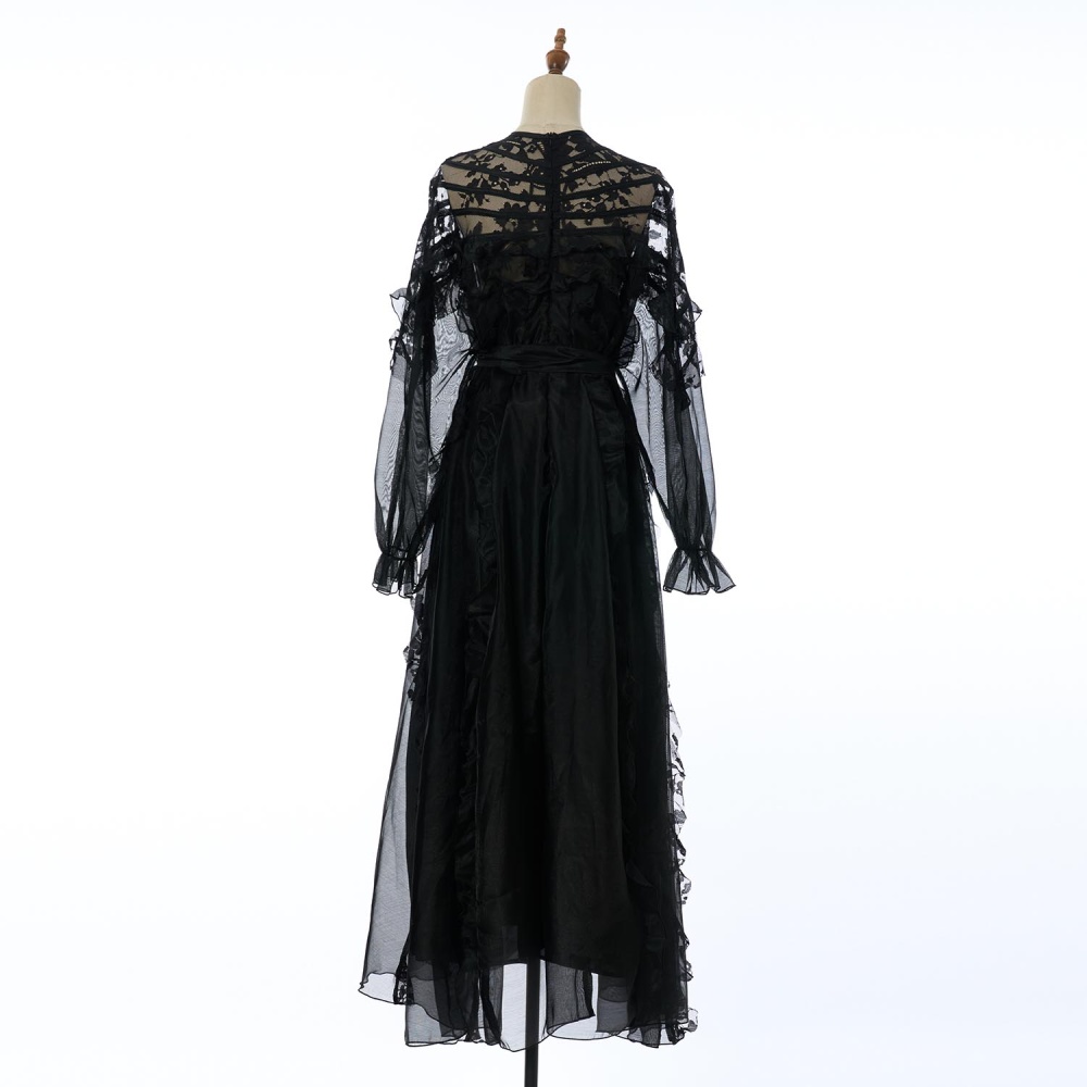 Splice elegant spring and summer long lace dress