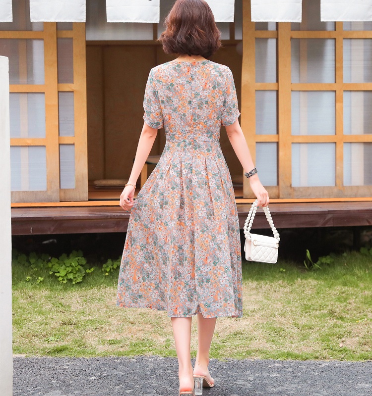 Temperament chiffon dress tender long dress for women